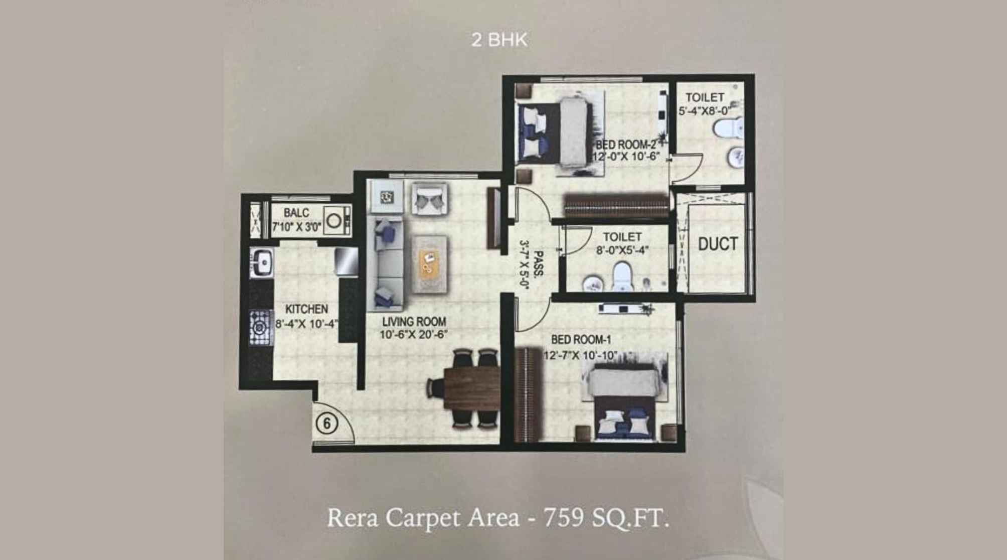 Ajmera-Arham-Floor-Plan-2-BHK-759-Sqft