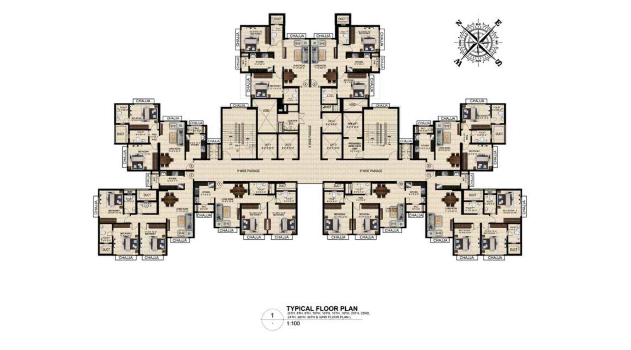 Ajmera-Arham-Floor-Plan-Typical